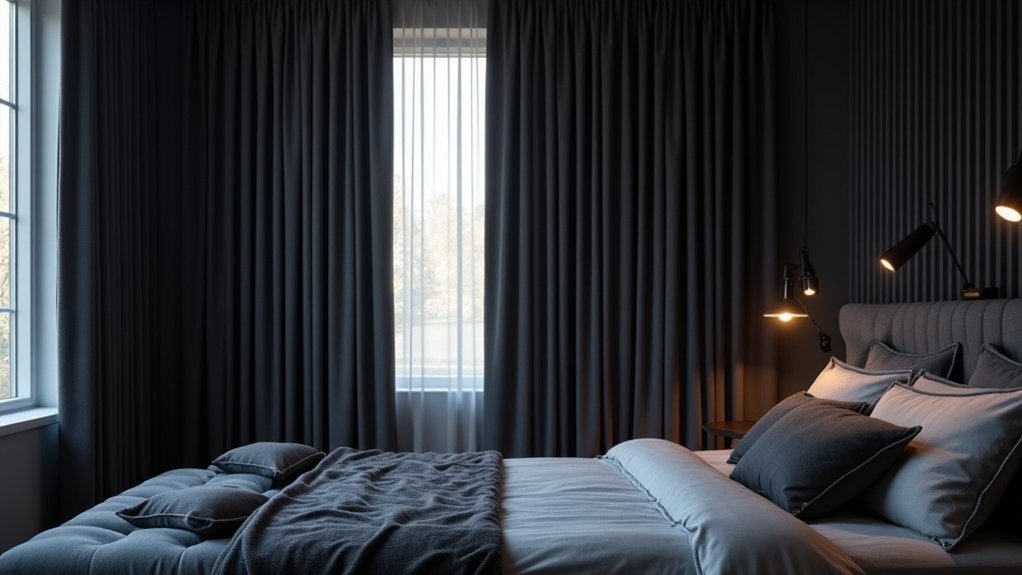 acoustic control blackout curtains