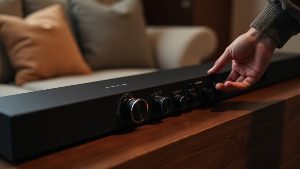 adjust soundbar crossover settings
