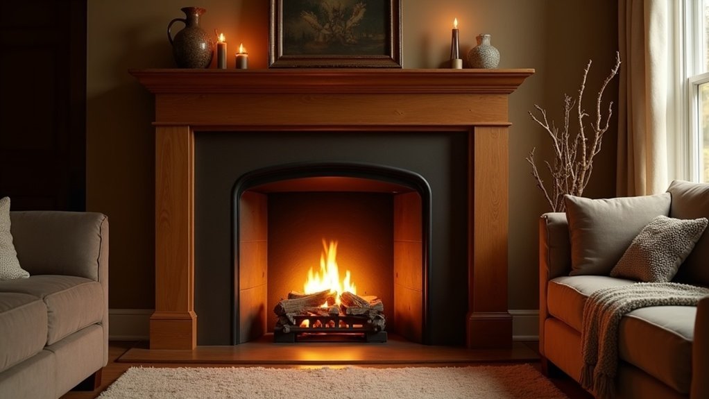 fireplace mantel heat deflectors
