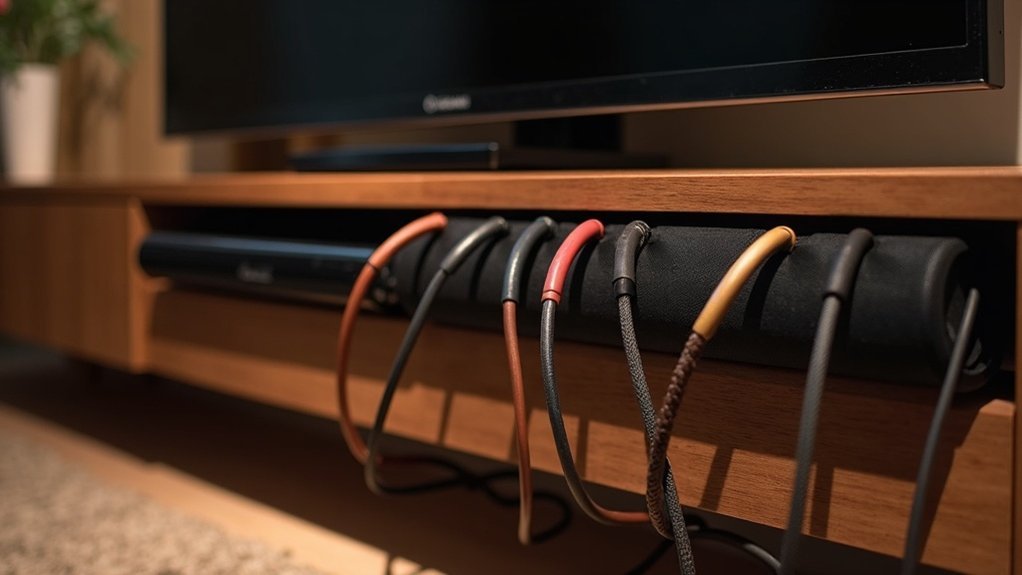 soundbar cable organization solutions