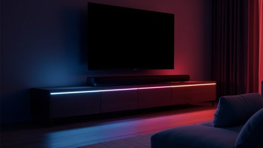 soundbar corner channel lights