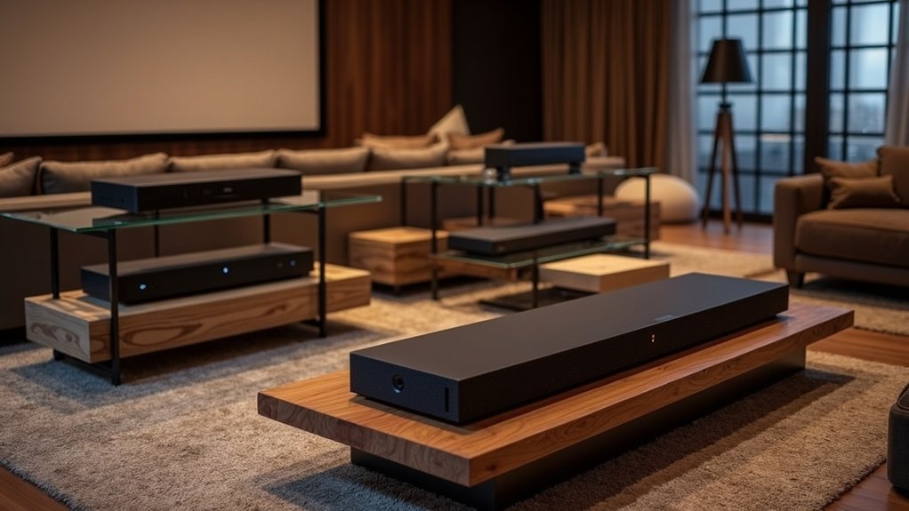 soundbar display tables selection