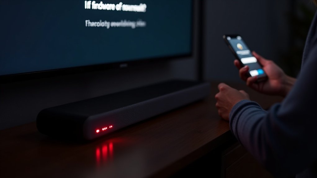 soundbar firmware update issue