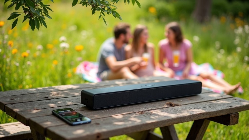 soundbar setup for outdoors
