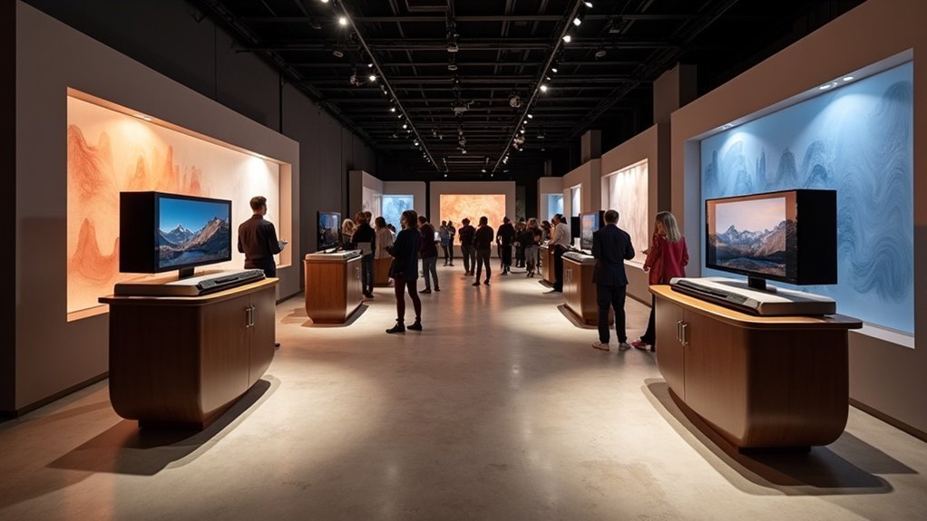 stylish soundbar exhibition stands